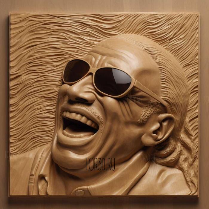 Stevie Wonder 1 stl model for CNC